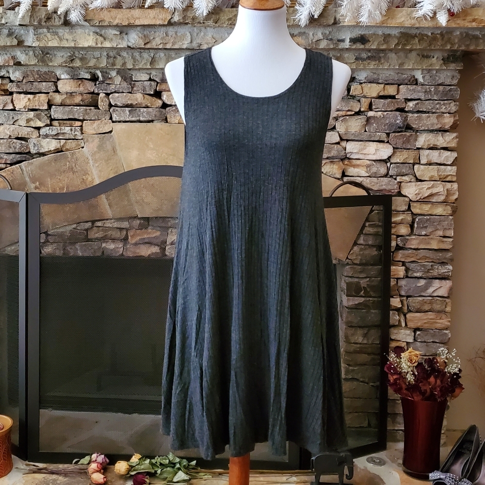 Fab’rik Gray Tank T-Shirt Dress.